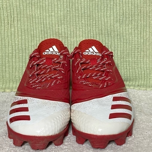 Adidas Men's Litestrike Red/White SPG 753001 Baseball Cleats Shoes Size 5.5 - Picture 3 of 11